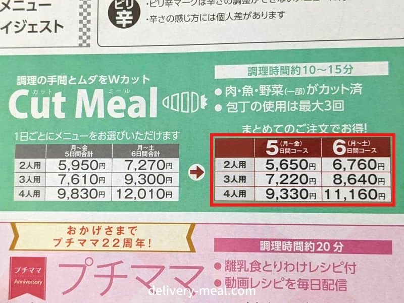 ヨシケイ カットミール レシピ・メニューはまとめ買いが安い