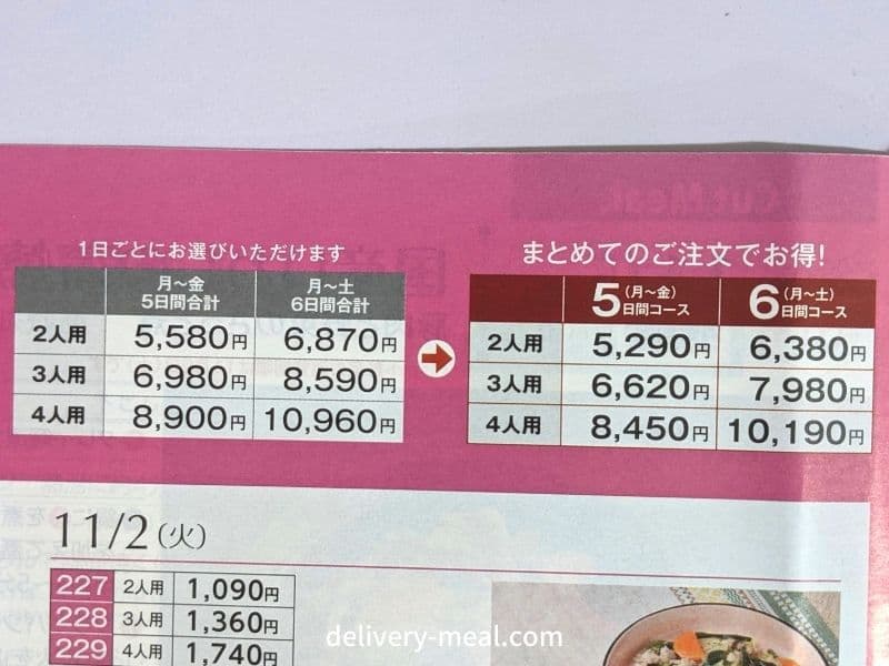 ヨシケイ プチママは値段が安い